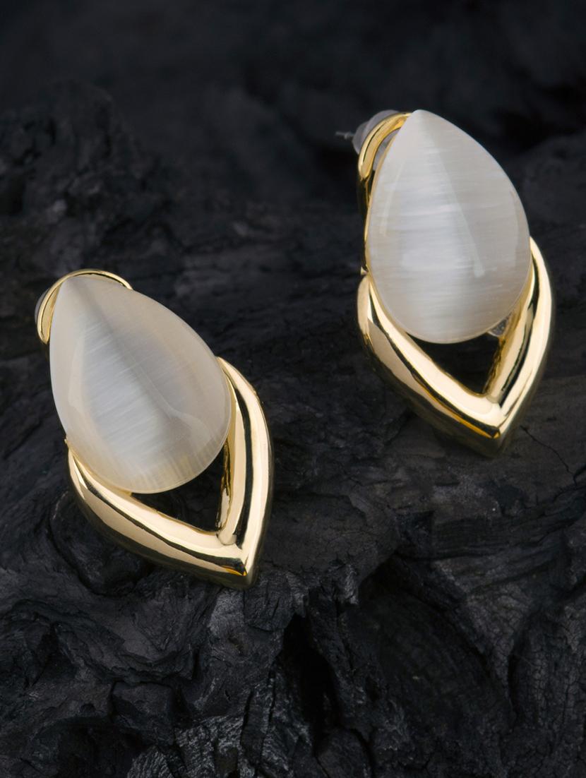 white metal drop earring - 16708565 - Zoom Image - 1