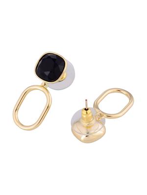 gold metal drop earring - 16708573 - Standard Image - 3
