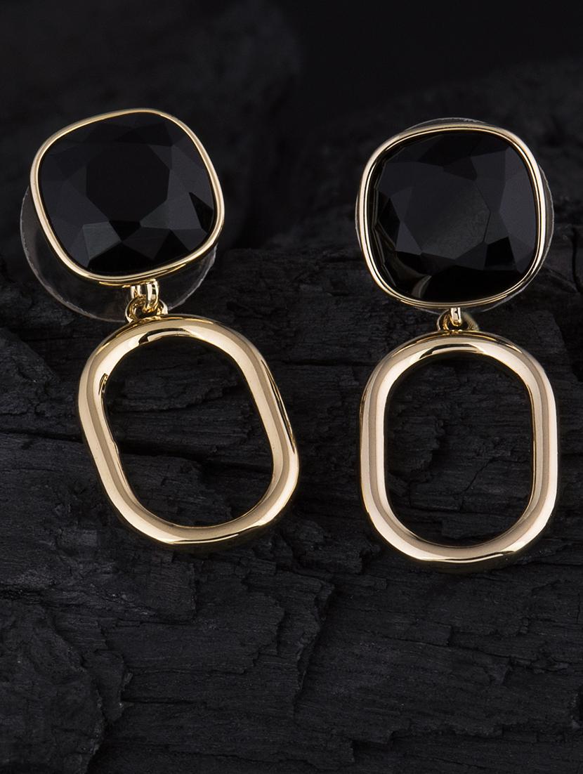 gold metal drop earring - 16708573 - Zoom Image - 1