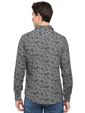 grey printed casual shirt - 16708655 - Standard Image - 3