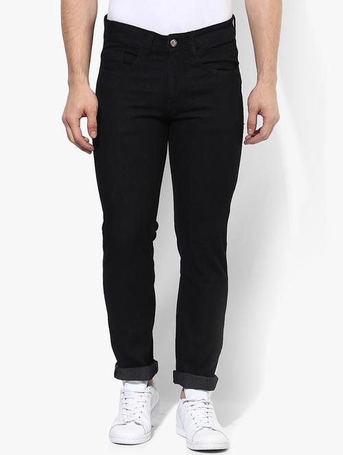 black plain denim jeans - 16708656 - Standard Image - 1