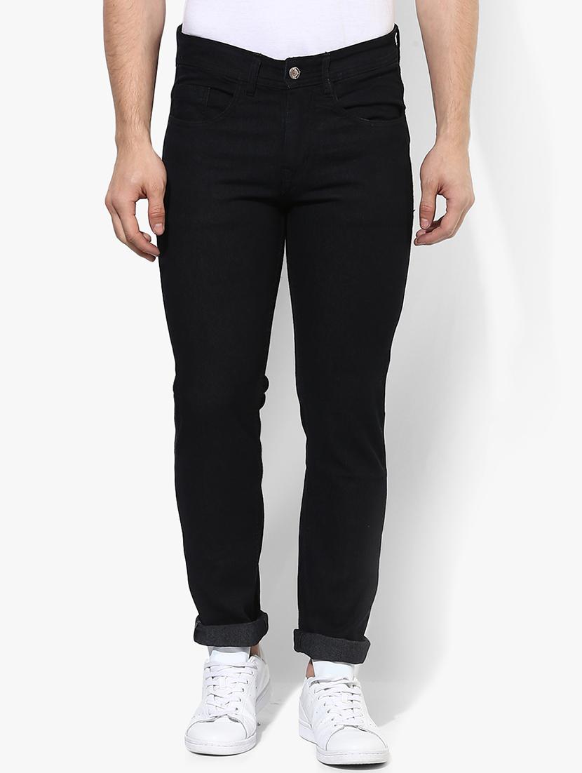 black plain denim jeans - 16708656 - Zoom Image - 1