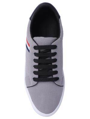 grey canvas lace up sneakers - 16708665 - Standard Image - 3