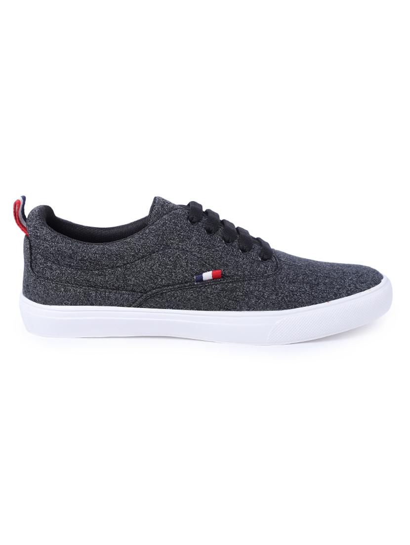 black fabric lace up sneakers - 16708669 - Zoom Image - 2