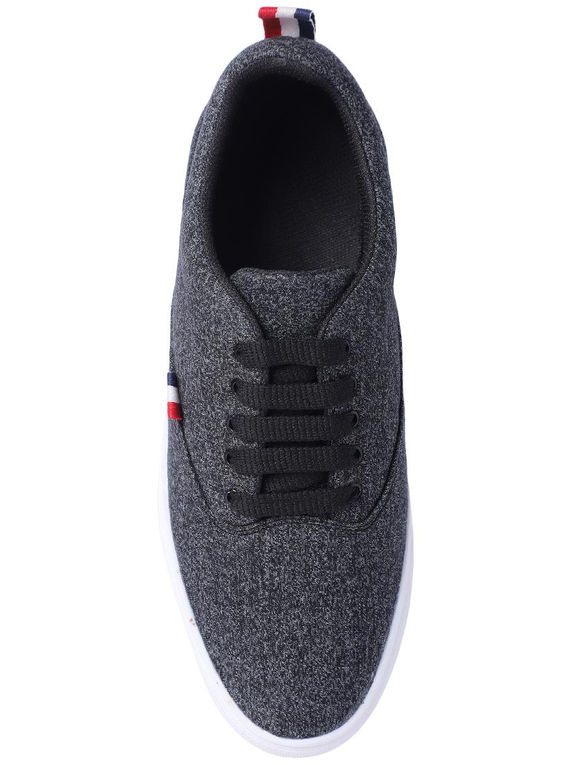 black fabric lace up sneakers - 16708669 - Zoom Image - 3