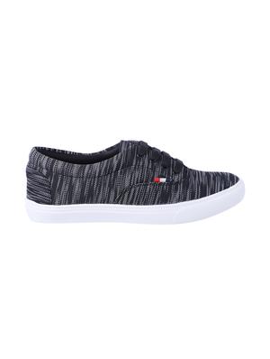 black fabric lace up sneakers - 16708671 - Standard Image - 2