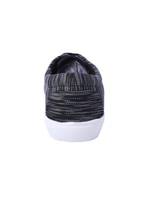 black fabric lace up sneakers - 16708671 - Standard Image - 3