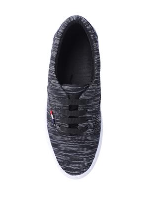 black fabric lace up sneakers - 16708671 - Standard Image - 4