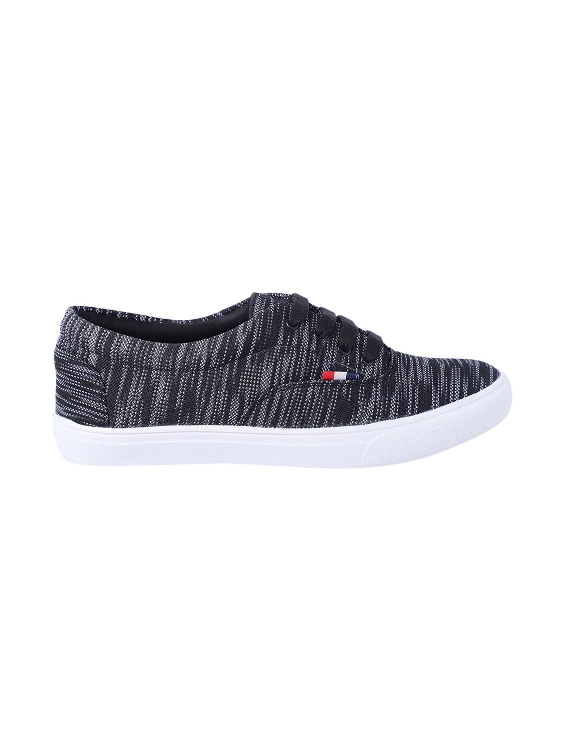 black fabric lace up sneakers - 16708671 - Zoom Image - 2