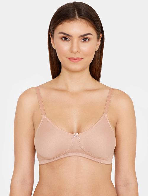 bow patch solid regular bra - 16708724 - Standard Image - 1