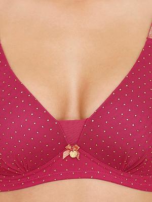 bow patch polka dot bra - 16708726 - Standard Image - 3