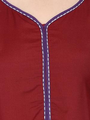 solid straight kurta - 16708763 - Standard Image - 4