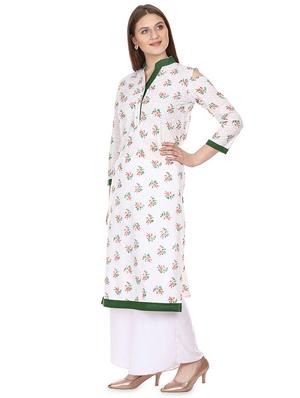 floral straight kurta - 16708765 - Standard Image - 2