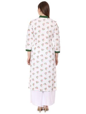 floral straight kurta - 16708765 - Standard Image - 3