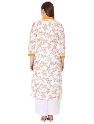 floral straight kurta - 16708766 - Standard Image - 3