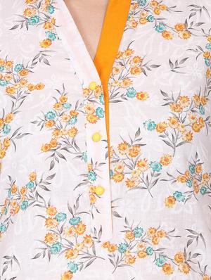floral straight kurta - 16708766 - Standard Image - 4