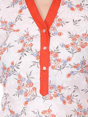 floral straight kurta - 16708769 - Standard Image - 4