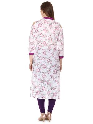 floral straight kurta - 16708771 - Standard Image - 3
