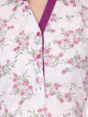 floral straight kurta - 16708771 - Standard Image - 4