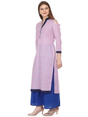 printed straight kurta - 16708774 - Standard Image - 2