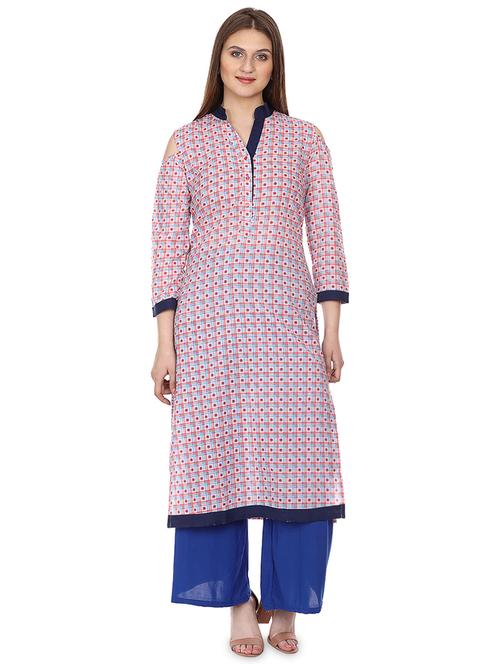 printed straight kurta - 16708775 - Standard Image - 1