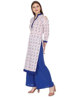 floral straight kurta - 16708777 - Standard Image - 2