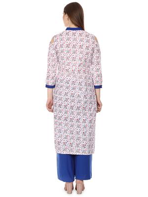 floral straight kurta - 16708777 - Standard Image - 3