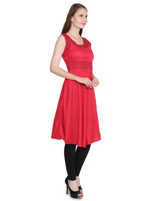 solid a-line kurta - 16708779 - Standard Image - 2