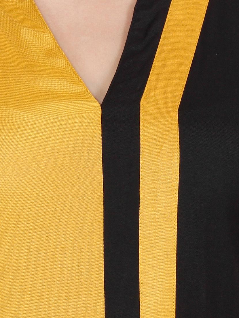 contrast straight kurta - 16708784 - Zoom Image - 4
