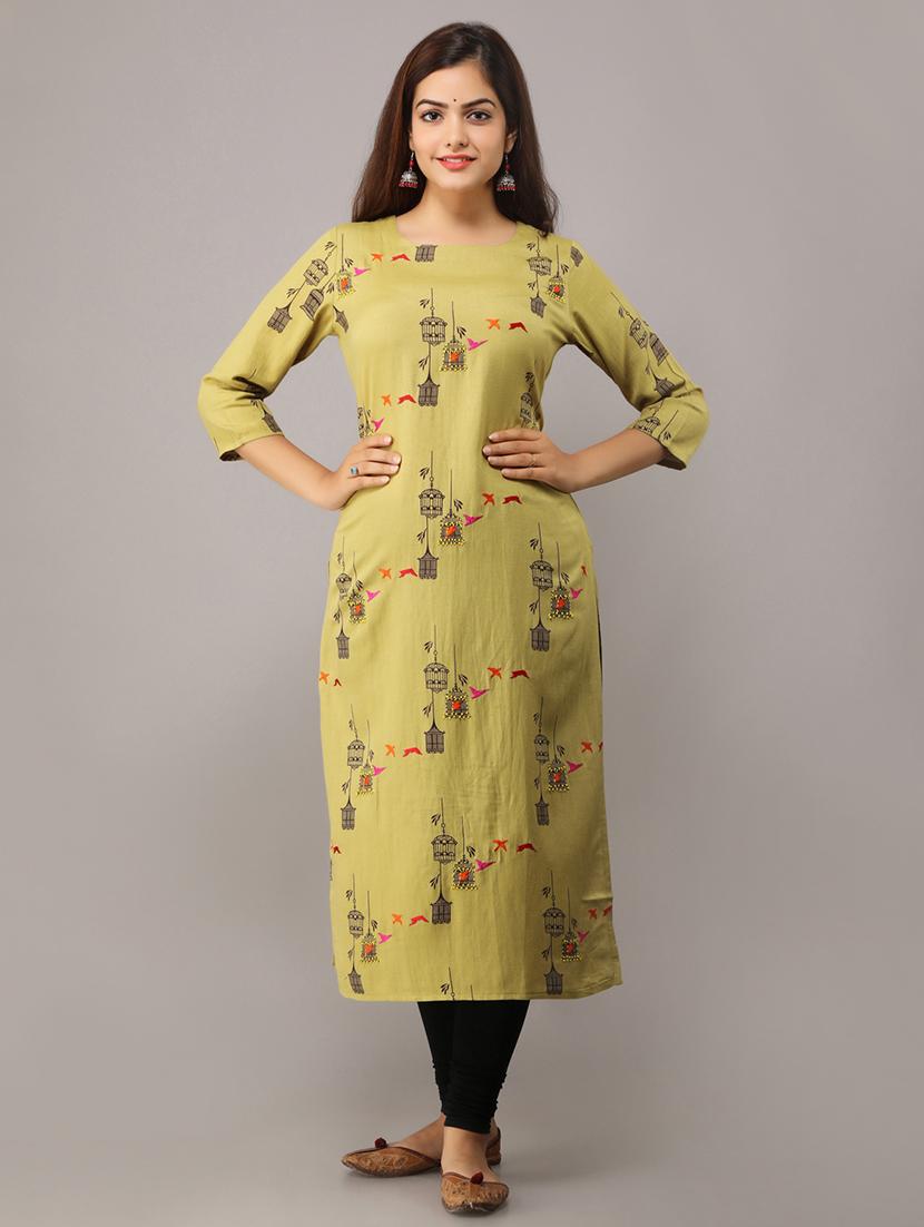 conversational straight kurta - 16708865 - Zoom Image - 1
