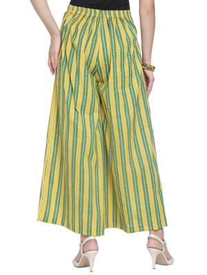 high rise striped straight palazzo - 16708892 - Standard Image - 3