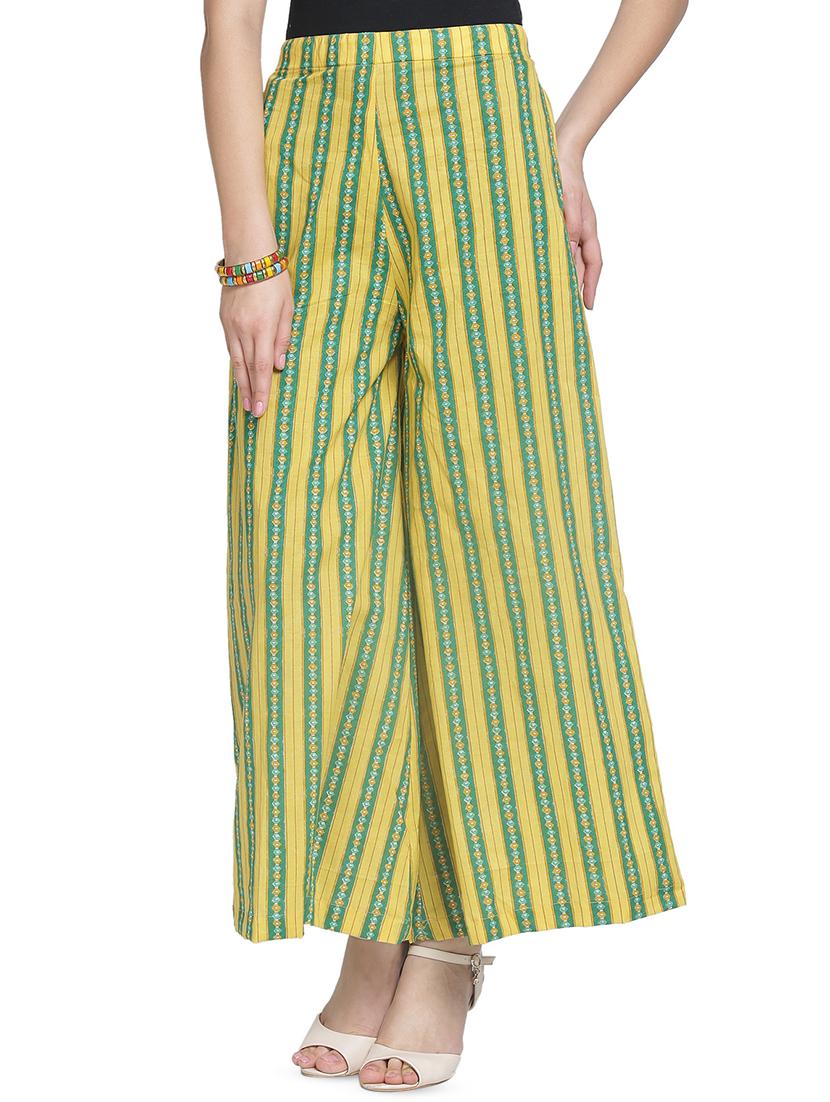high rise striped straight palazzo - 16708892 - Zoom Image - 2