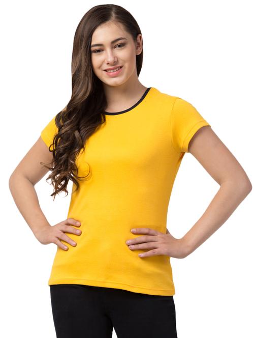 round neck solid tee - 16708895 - Standard Image - 1