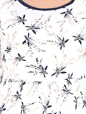 cut out sleeved floral a-line dress - 16708928 - Standard Image - 5
