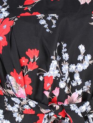 keyhole neck floral a-line dress - 16708932 - Standard Image - 4