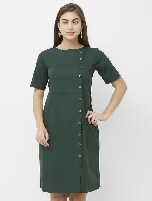 button-up a-line dress - 16708945 - Standard Image - 1