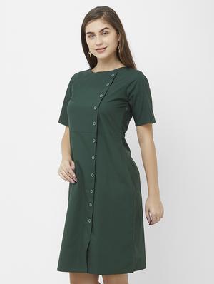 button-up a-line dress - 16708945 - Standard Image - 2