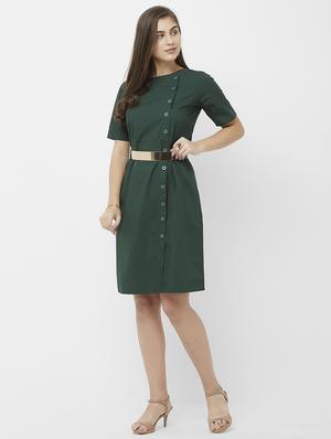 button-up a-line dress - 16708945 - Standard Image - 4