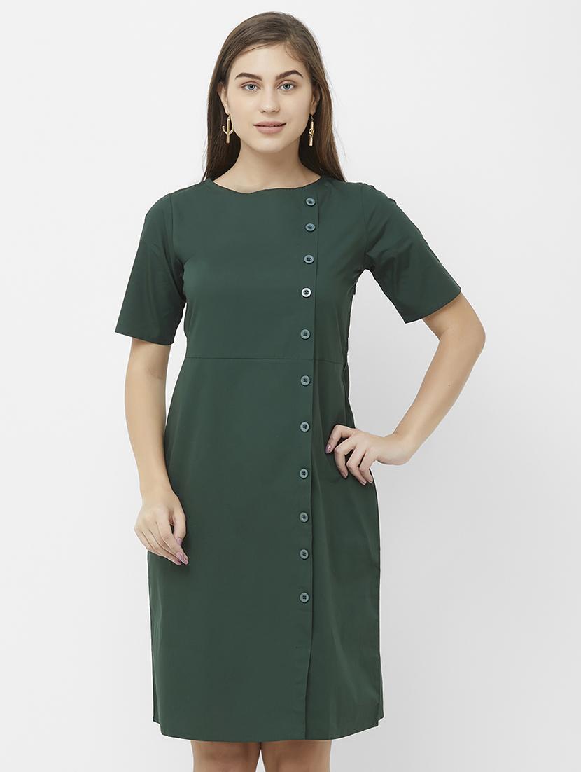 button-up a-line dress - 16708945 - Zoom Image - 1