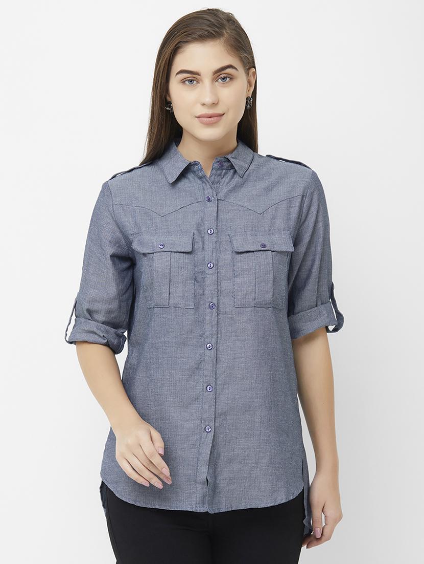 high-low solid shirt - 16708946 - Zoom Image - 1