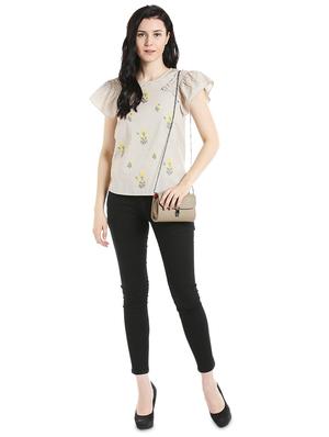 tie back floral embroidered top - 16708952 - Standard Image - 4