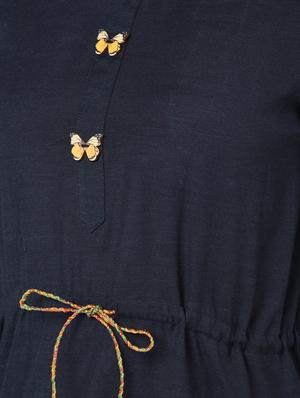 butterfly button drawstring top - 16708957 - Standard Image - 6