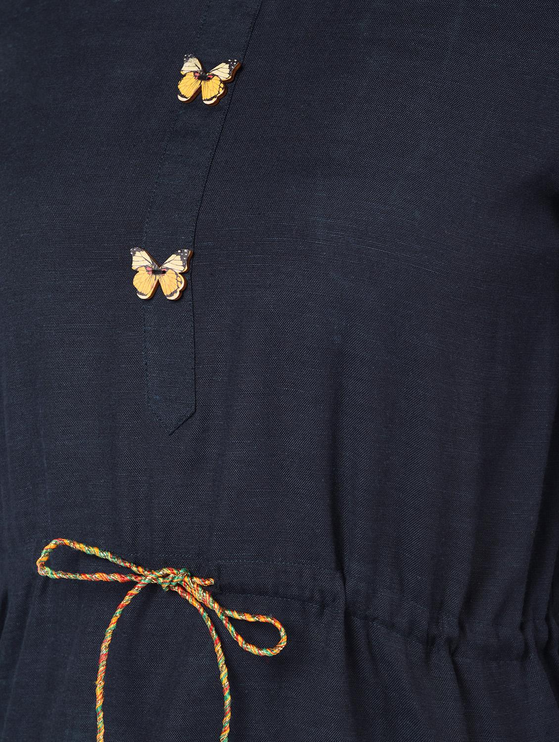butterfly button drawstring top - 16708957 - Zoom Image - 6