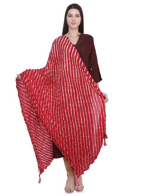 leheriya crinkled dupatta - 16709125 - Standard Image - 1