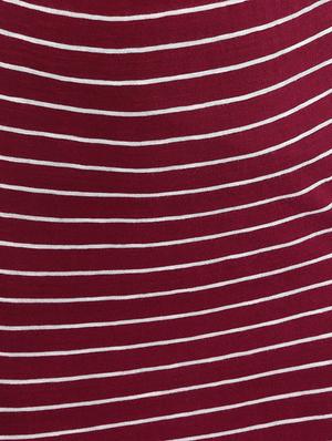 high rise side slit striped skirt - 16709126 - Standard Image - 5