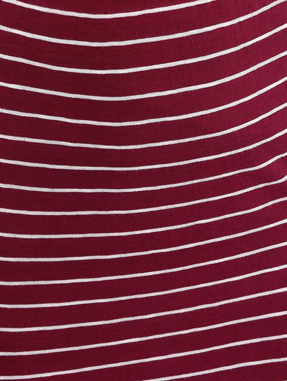 high rise side slit striped skirt - 16709126 - Zoom Image - 5