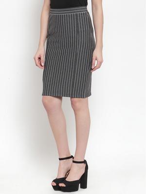 high rise striped pencil skirt - 16709127 - Standard Image - 2