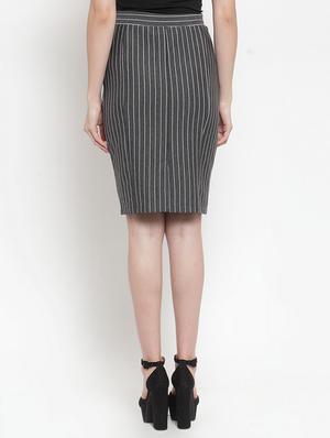 high rise striped pencil skirt - 16709127 - Standard Image - 3