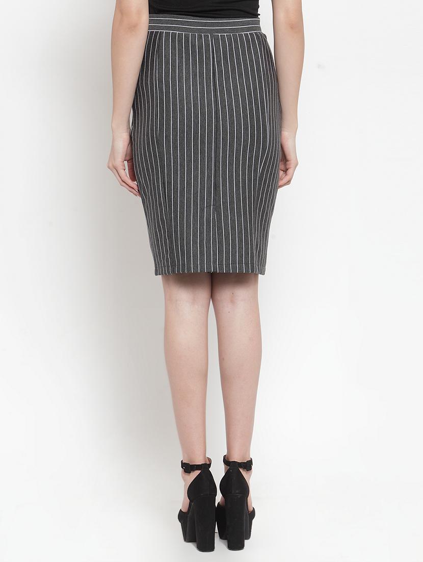 high rise striped pencil skirt - 16709127 - Zoom Image - 3