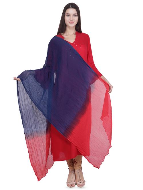 ombre crinkled dupatta - 16709193 - Standard Image - 1